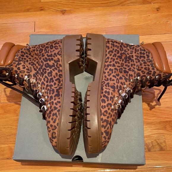 Ann Taylor Loft Leopard Hiker Boots - Picture 9 of 9